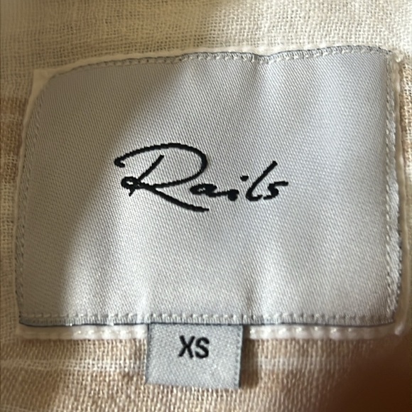 RAILS Linen Blend Angelina In Ryder Stripes Mini Dress Size XS - Picture 7 of 7